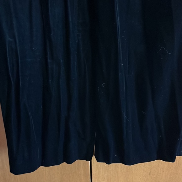 Diana van Furstenberg  black velvet jumpsuit - Picture 2 of 7